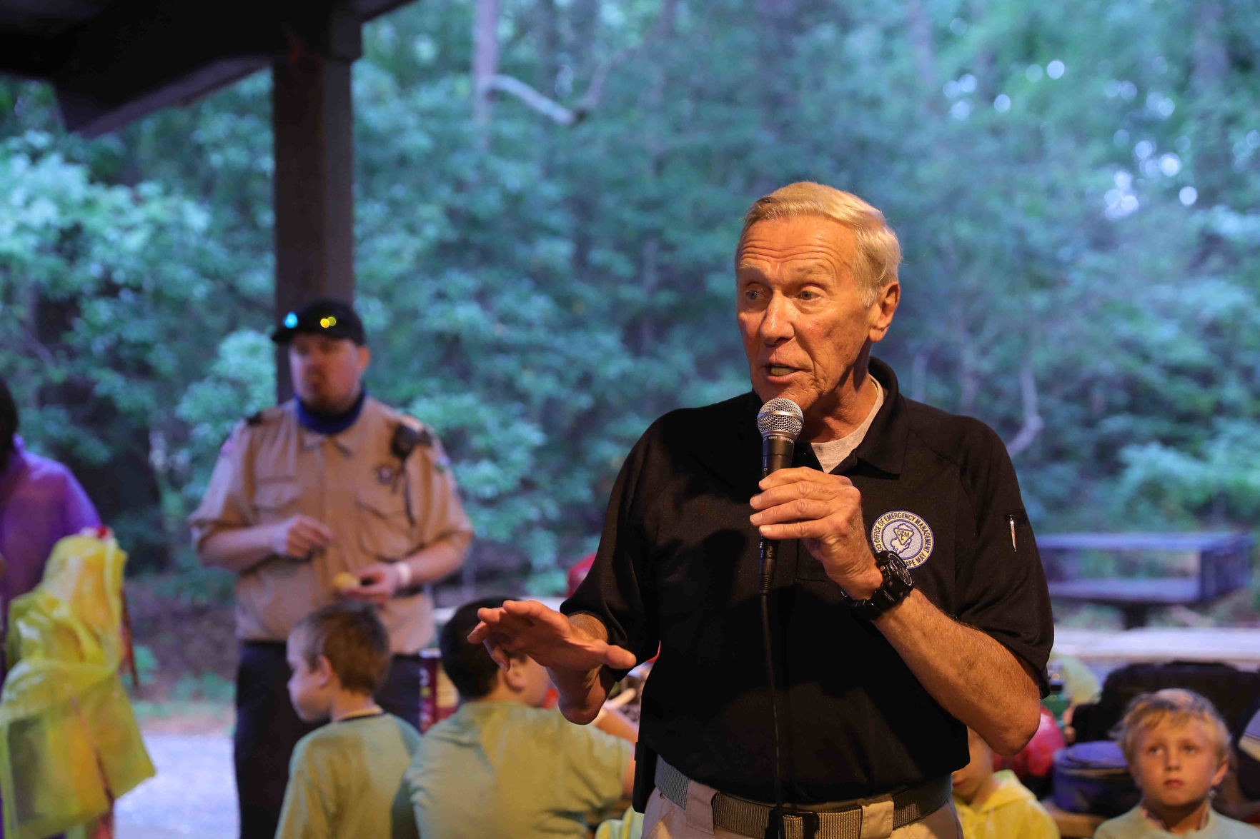 Joe Martucci conducted a safety and weather for Boy Scout troops